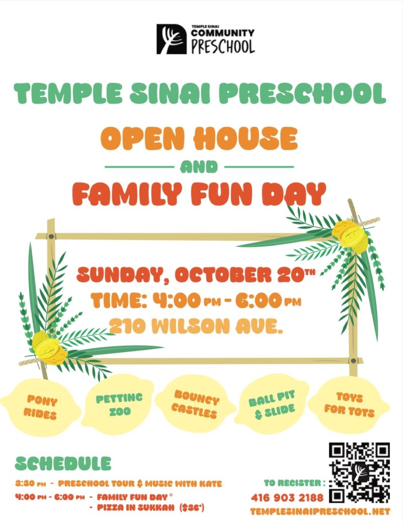 Open House and Sukkot Family Fun Day 2024